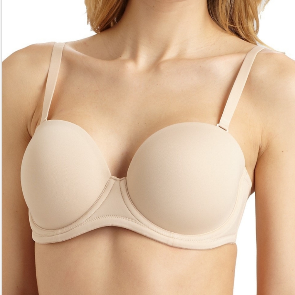 Wacoal red carpet strapless bra . 36DD  beige new